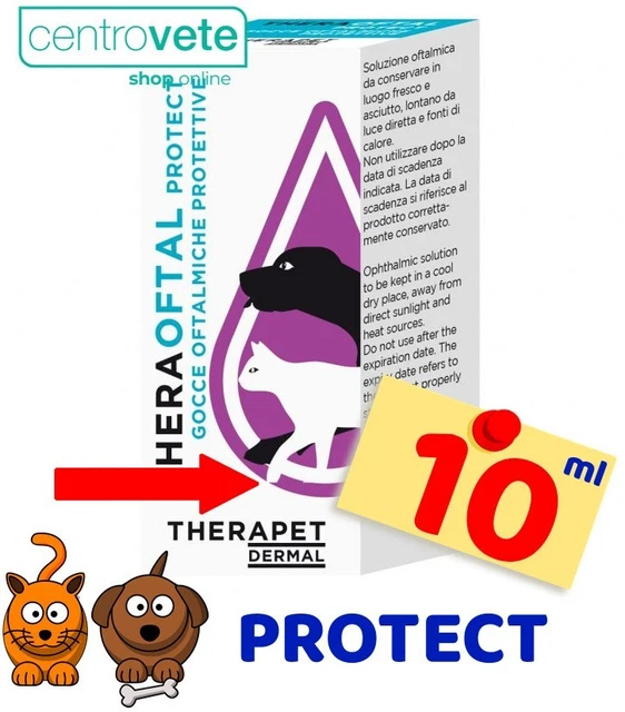 Bioforlife THERAOFTAL Protect 10 ml per Cani Gatti → Gocce Oftalmiche protettive