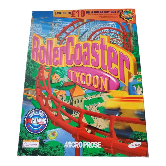 PC ROLLERCOASTER TYCOON 2 Triple Thrill Pack, New & Sealed, Free Shipping!