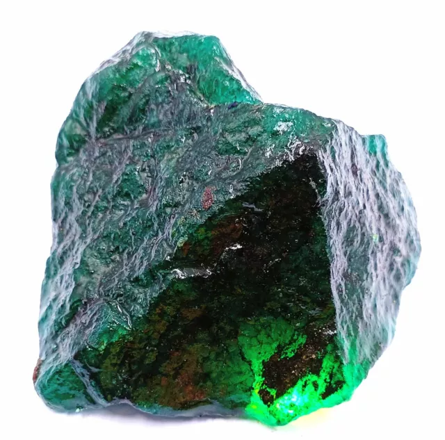 2770 Ct EGL Certified Uncut Rough Natural Green Emerald Raw Loose Gemstone AUQ