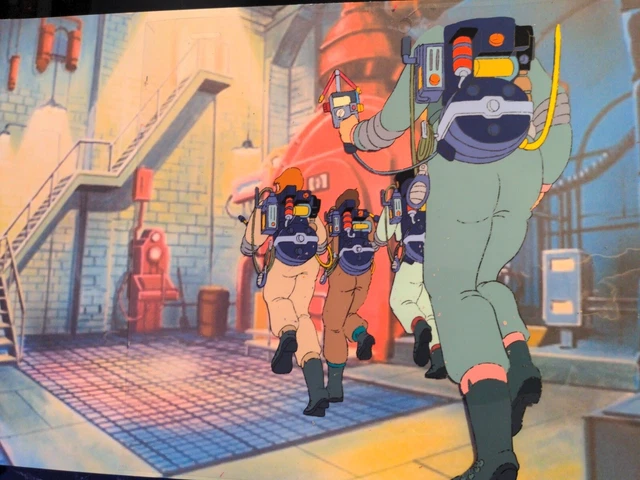 VINTAGE GHOSTBUSTERS ANIMATION cels production art 80's cartoon ...
