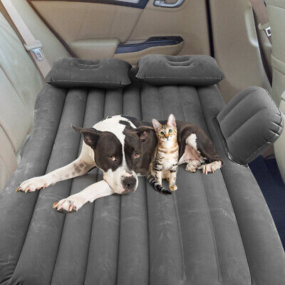 Car Air Bed Inflatable Mattress Back Seat Cushion W/ Two Pillow Travel Camping
