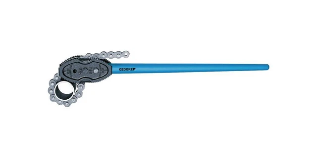 Pinza tubo catena Gedore 122 lunghezza totale 1090 mm apertura alare 33-168 mm per tubi...