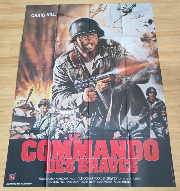 Affiche Cinema 120x160 le commando des braves Craig Hill