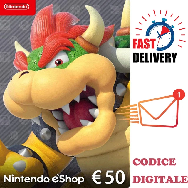 50 EUR Nintendo eShop Carta regalo - 50 € Nintendo eShop Codice download - IT/EU