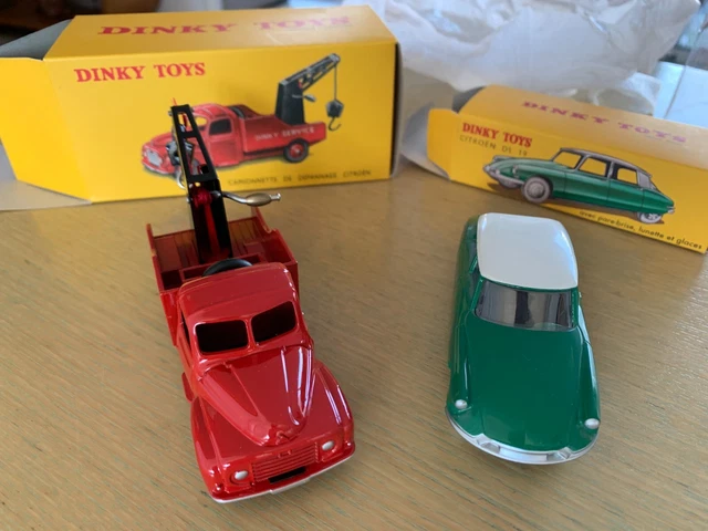 Dinky Toys  Citroën DS 19 24 CP et dépanneuse 35 A  neuves en boîte d'origine