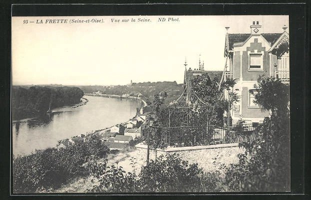 CPA La Frette, Vue sur la Seine