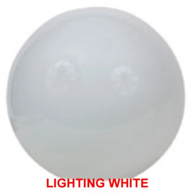 Globe Acrylic 8" White Sphere With 3.75" Hole S11692-1
