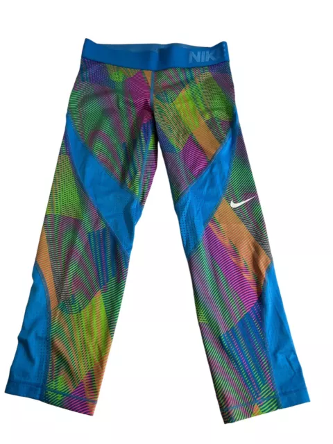 Nike Pro Hypercool Frequency Training Capri Crop Size M Leggings 26 Inch Waist