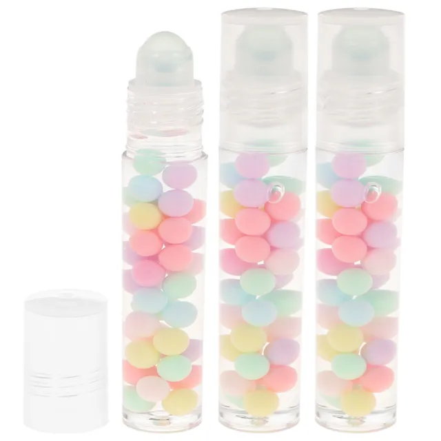 3 Pcs Brillant À Lèvres Hydratant Boule Colorée Transparent Boules Colorées