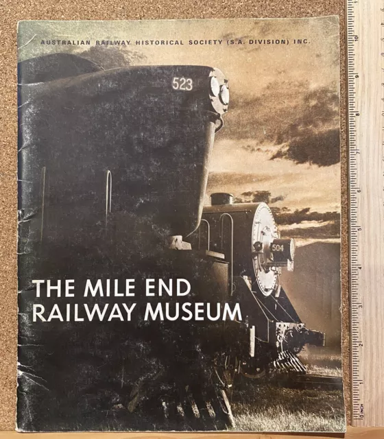 1970 Mile End Museum Australian Railways Steam Engines Locomotives History Book!