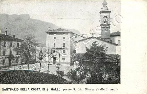 Cartolina di San Giovanni Bianco, santuario di Costa San Gallo - Bergamo