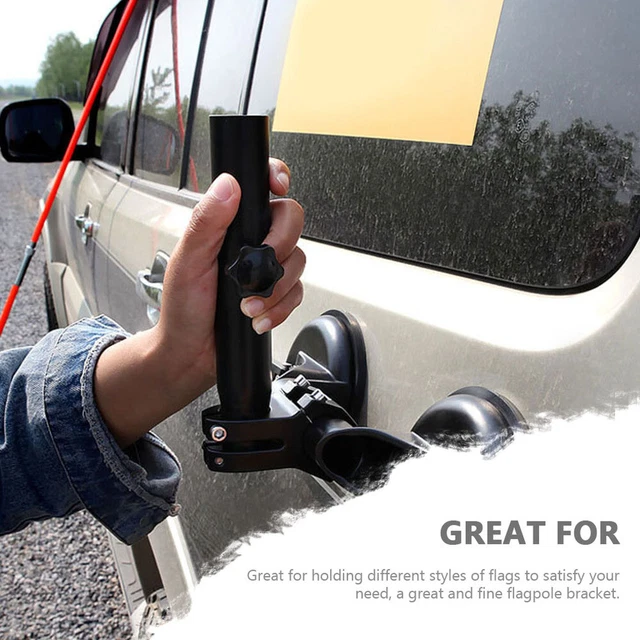 Suction Flag Mount Flagpole Sucker Bracket Carplay Mount Flagpole Stand 10