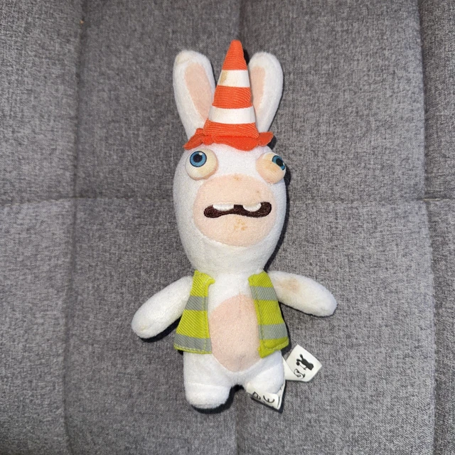 RABBIDS CONSTRUCTION SOFT Toy Plush Ubisoft 2012 Play By Play 8.5
