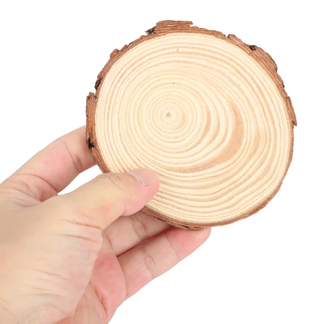 Wood Slices Round Pine Logs DIY Crafts Painting Wedding Party Decor(9-10cm) ◈