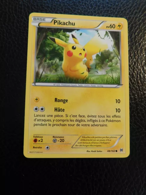 Pikachu - XY08:Impulsion Turbo - 48/162 - Carte Pokemon Française (port groupé)