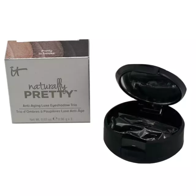 IT Cosmetics Naturally Pretty Anti Aging Luxe Eyeshadow Trio-New in Box