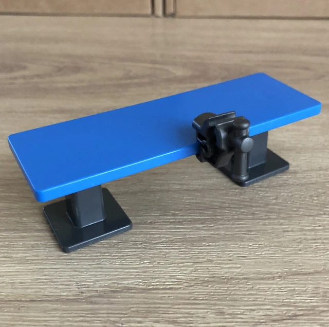 PLAYMOBIL BLUE Bench Garage Table Vice Grip, City Dolls House