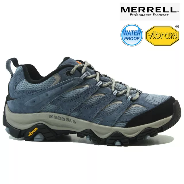 Ladies Merrell Hiking Boots Waterproof Ankle Walking Trekking Trail Trainers