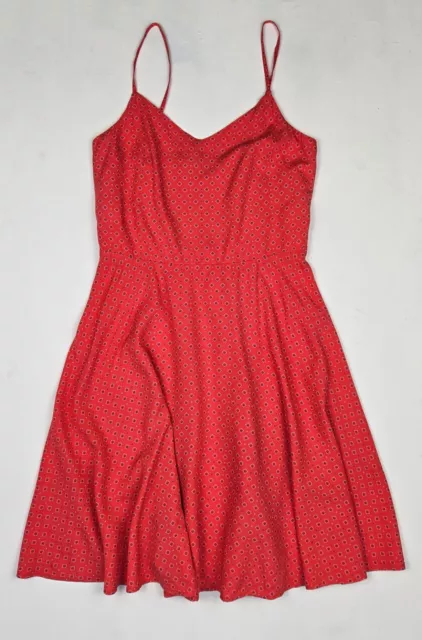 GAP Womens Dark Coral Rayon Spaghetti Strap V-Neck Sun Dress Size S