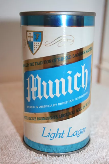 Munich Light Lager Beer 12 oz. 1960's flat top - Newark, New Jersey