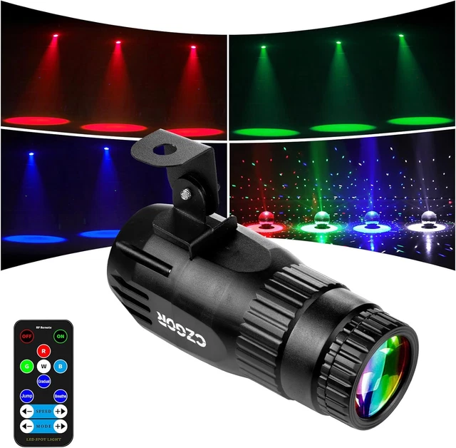 Pinspot LED RGBW 12W DMX - Faretti Per Discoteca, Ballo E Effetti Specchio - Foto 8