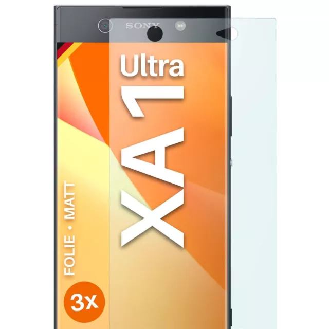 3x Film de Protection Mat pour Sony Xperia XA1 Ultra D'Écran 4H Fin Antireflet