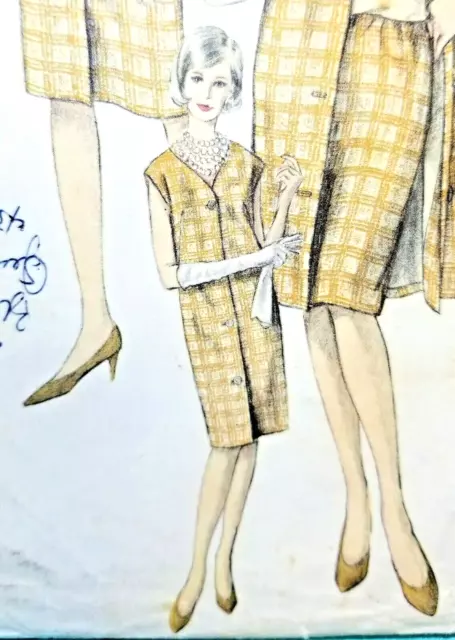 1960s Butterick 4420 Young Designer Mary Quant Vintage Sewing Pattern Mod  Dress