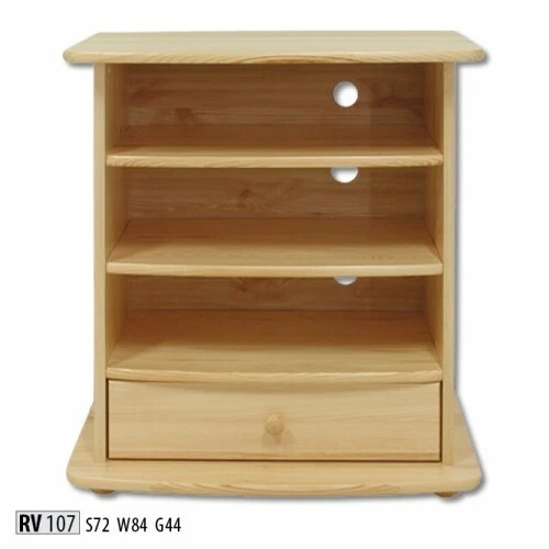 COMMODE MASSIVE BUFFET Armoire Bois Véritable 100cm Console Neuf EUR