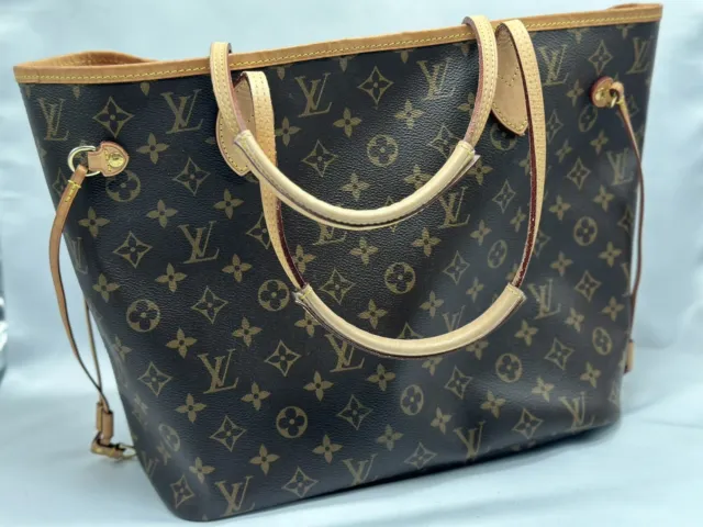 LOUIS VUITTON NEVERFULL MM Monogram with Red Interior, Dustbag