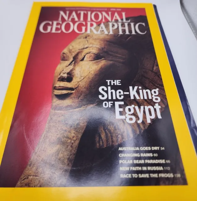 National Geographic Magazine April 2009 She-King Egypt Australia Goes Dry Changi