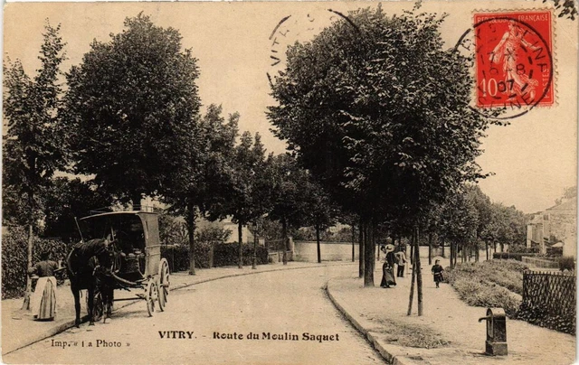 CPA AK VITRY Route du moulin Saquet (672115)
