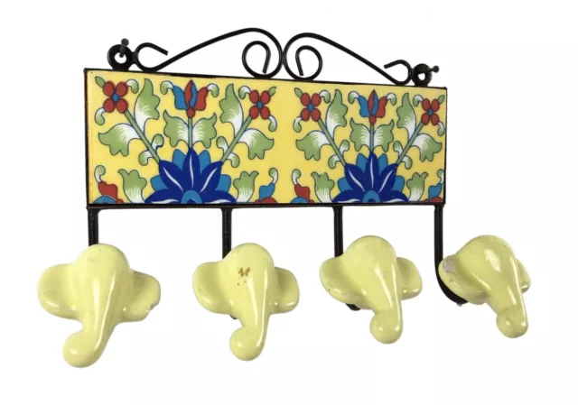 Iron Handmade Hanger Heavy Metal Solid Crafted Ceramic Tile Fit Hanger i75-209