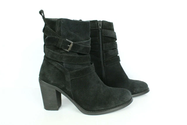 Bottines MINELLI Daim Noir T 39 / UK 5.5 TRES BON ETAT