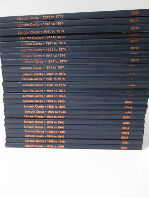 Huge Lot Of  Wheat Cent Pennies Collection 24 Albums 1909-1958 w/PDS SEE PHOTOS