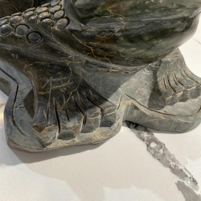 Huge 16lbs Jade Stone Figurine Money Frog 3