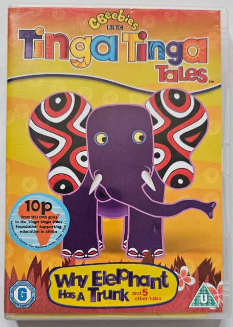 CBEEBIES TINGA Tinga Tales Why Elephant Has A Trunk DVD 2012 4 75 cbeebies-tinga-tinga-tales-why-elephant-has-a-trunk-dvd-2012-4-75