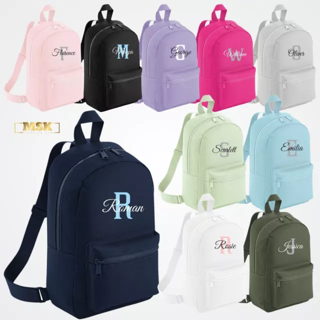 School Backpack Personalised Kids ANY Text Girls Boys Academy PE Kit Back Pack