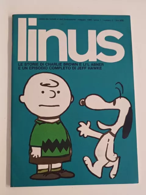 Linus 1965 n. 2 ristampa anastatica anni 80 Milano Libri No Repubblica