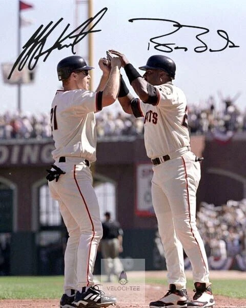 Barry Bonds Jeff Kent San Francisco Giants HOF's Signed Photo Autograph Poster