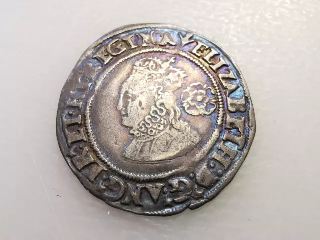 Elizabeth I, Silver Sixpence, 3rd/4th Issue 1565, MM Pheon, VF, BA2905