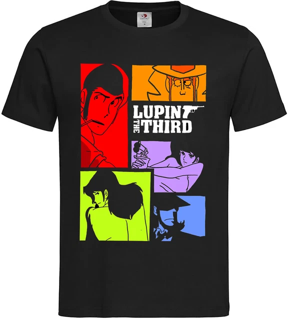 T-shirt Lupin maglietta zenigata maglia margot cartoni animati 80