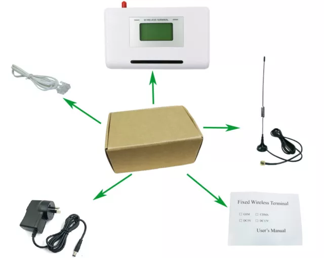 LCD GSM Wireless Fixed Terminal LTE 4G 3G 2G Home Security Burglar Alarm System 2