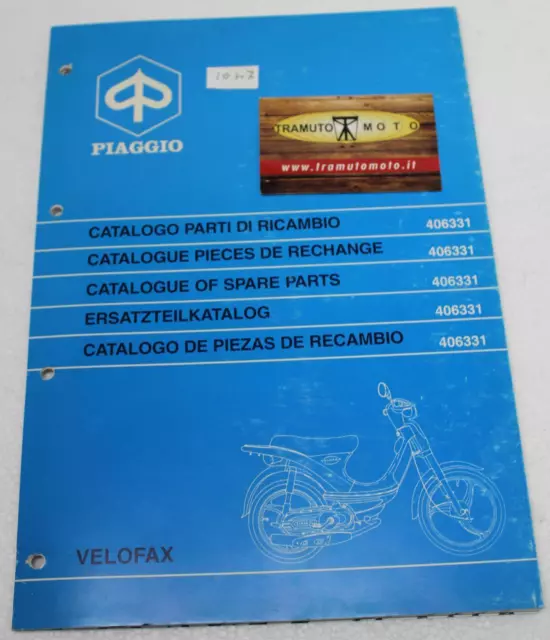 Catalogo Figurato Parti Di Ricambio Piaggio Velofax