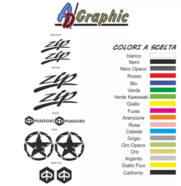 kit adesivi adesivo Stickers pegatina decal sticker compatibile piaggio zip t2