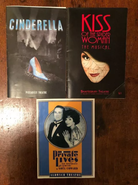 3x London Theatre Programmes-1990s