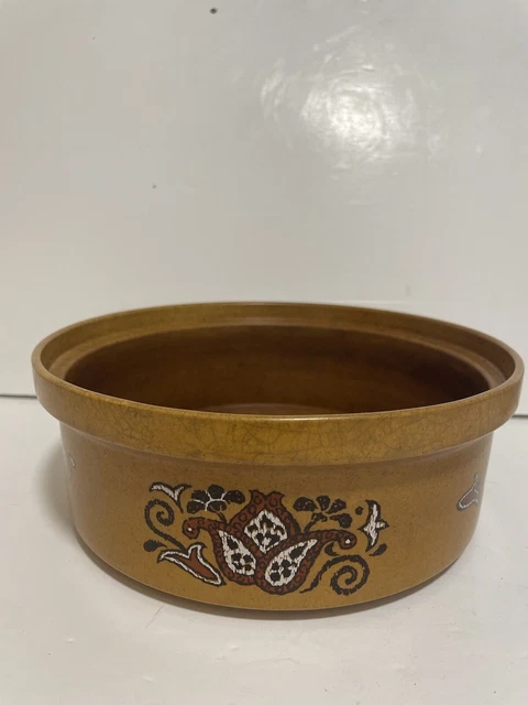 DE COLECCIÓN Marrón Años 70 ROYAL WORCESTER PALISSY BEAUVAIS PLATO / TAZÓN DE FRUTA MCM RETRO