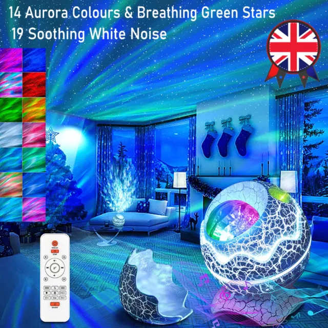 NEW Galaxy Night Aurora LED Starry Star Projector Light Nebula Moon Lamp Lights