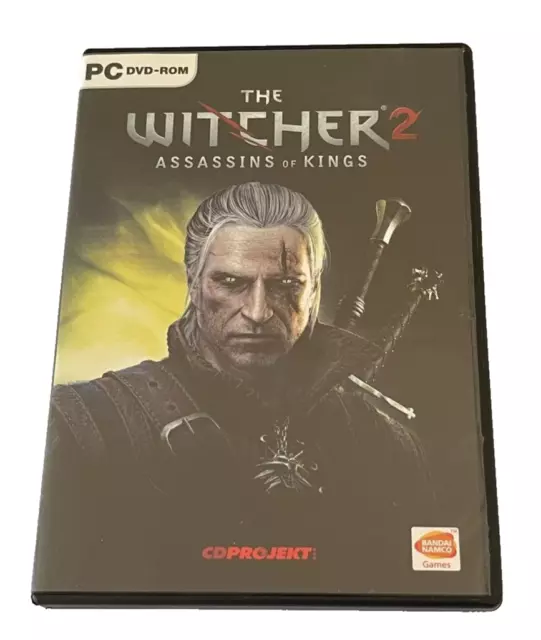 THE WITCHER 2 Assassins of Kings PC DVD-ROM Box Set Disc Perfect Condition  + Map