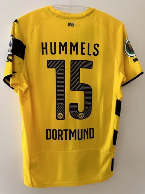 Borussia Dortmund BVB Matchworn Trikot DFB Pokal Halbfinale 2014/15 Mats Hummels