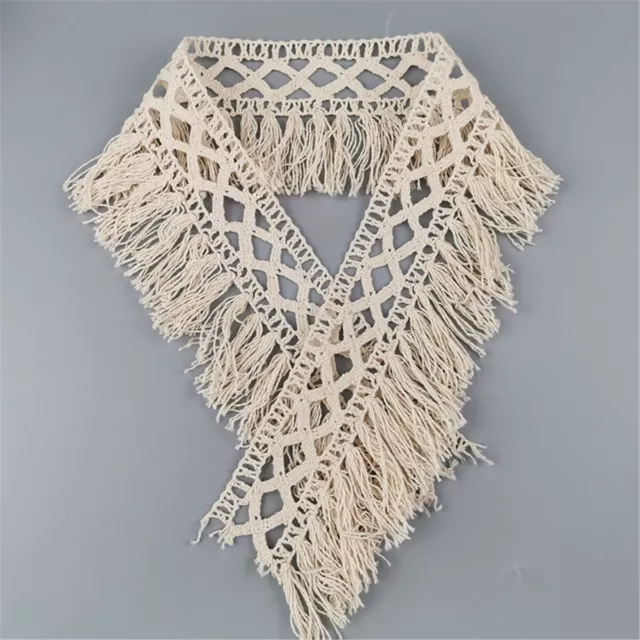 Cotton Tassel Fringe Embroidered Lace Trim Sewing Fabric DIY Dress Home Textile
